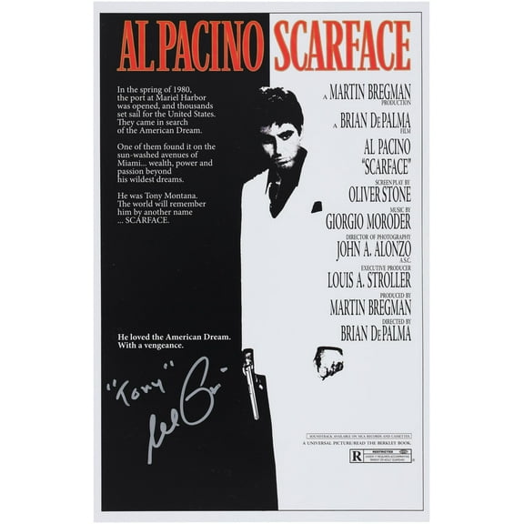 Al Pacino Autographed Scarface 11" x 17" Mini Movie Poster