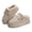 Beige, variant on Women's Mules Suede Thick Sole Snow Slippers Fleece Lined Shoes Slip On Garden Clogs Indoor Outdoor Comfortable Winter Footwear