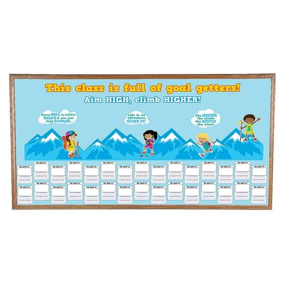 Fun Express 16" x 24 1/2" Social Emotional Learning Goal Getters Classroom Bulletin Board Set - 8 Pc.
