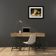 thumbnail image 3 of Bellini, Giovanni 24x19 Black Ornate Wood Framed with Double Matting Museum Art Print Titled - Giovane donna allo specchio, 3 of 4