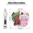 thumbnail image 3 of Pofeuu Moriah Elizabeth for Portable Pocket Makeup Mirror PU Cover Compact Travel Mirror with Normal and Magnifying Double Sided Glass-Round Shape-Round Shape, 3 of 9