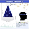 thumbnail image 3 of Ludolm Santa Hat Sequin Christmas Hat for Adult Party Hat for New Year Xmas, 3 of 7