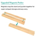 thumbnail image 4 of Offelec Racks de Mahjong de madera, 4 bandejas con empujadores magnéticos, 4 of 8