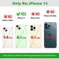 thumbnail image 2 of Case for iPhone 13 5G, Genuine Leather iPhone 13 Wallet Folio Case with Kickstand RFID Blocking Card Holder Magnetic Full Protection Case Compatible with iPhone 13 5G 6.1" - Navy Blue, 2 of 8