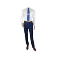 thumbnail image 3 of Mens Mantoni Flat Front Trousers Wool Super 140s Classic Fit 40901 French Blue, 3 of 10