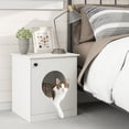thumbnail image 5 of Gymax Modern Cat Litter Box EnclosureHidden Kitten Washroom FurnitureIndoor Pet Home, 5 of 10