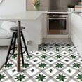 thumbnail image 3 of DEWOO 10PCS 12" x 12" Peel and Stick Floor Tiles, Vintage Floral Removable Self Adhesive Vinyl Flooring Stickers, Renter Friendly DIY Tile for Kitchen Entryway Bathroom Living Room, 3 of 10