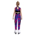 thumbnail image 2 of Haitryli Kids Girls 2-Piece Figure Skating Outfits Tassel Crop Top with Leggings for Gymnastic Performance Black 8, 2 of 7