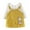 Yellow, variant on Infant Baby Girls Skirt Set - Lace Neck Long Sleeve Top and Giraffe Print Striped Suspender Skirt, 2 Piece Outfit (Yellow, 18-24 Months)