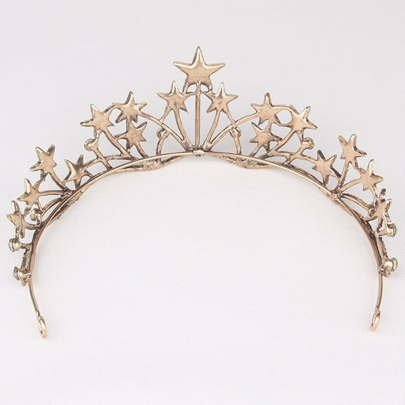 OUNONA  Black Wedding Bridal Star Tiara Luxury Crown Women's Child