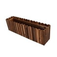 thumbnail image 2 of jesticaly Enjoy Charm Of Solid Wood Flowerpot Rectangular Planter Storage Box Solution Farmhouse Flower Bucket Balcony Desktop wood Large, 2 of 6