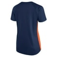 thumbnail image 3 of Women's-Profile Navy Houston Astros Plus Size Glitter Raglan V-Neck T-Shirt, 3 of 3