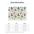 thumbnail image 5 of Rateoe Dinosaur Pattern Flannel Throw Blanket, Ultra-soft Blanket for Bed, Couch, Car, Hypoallergenic Anti-pilling blanket-60"x50"(Horizontal), 5 of 6