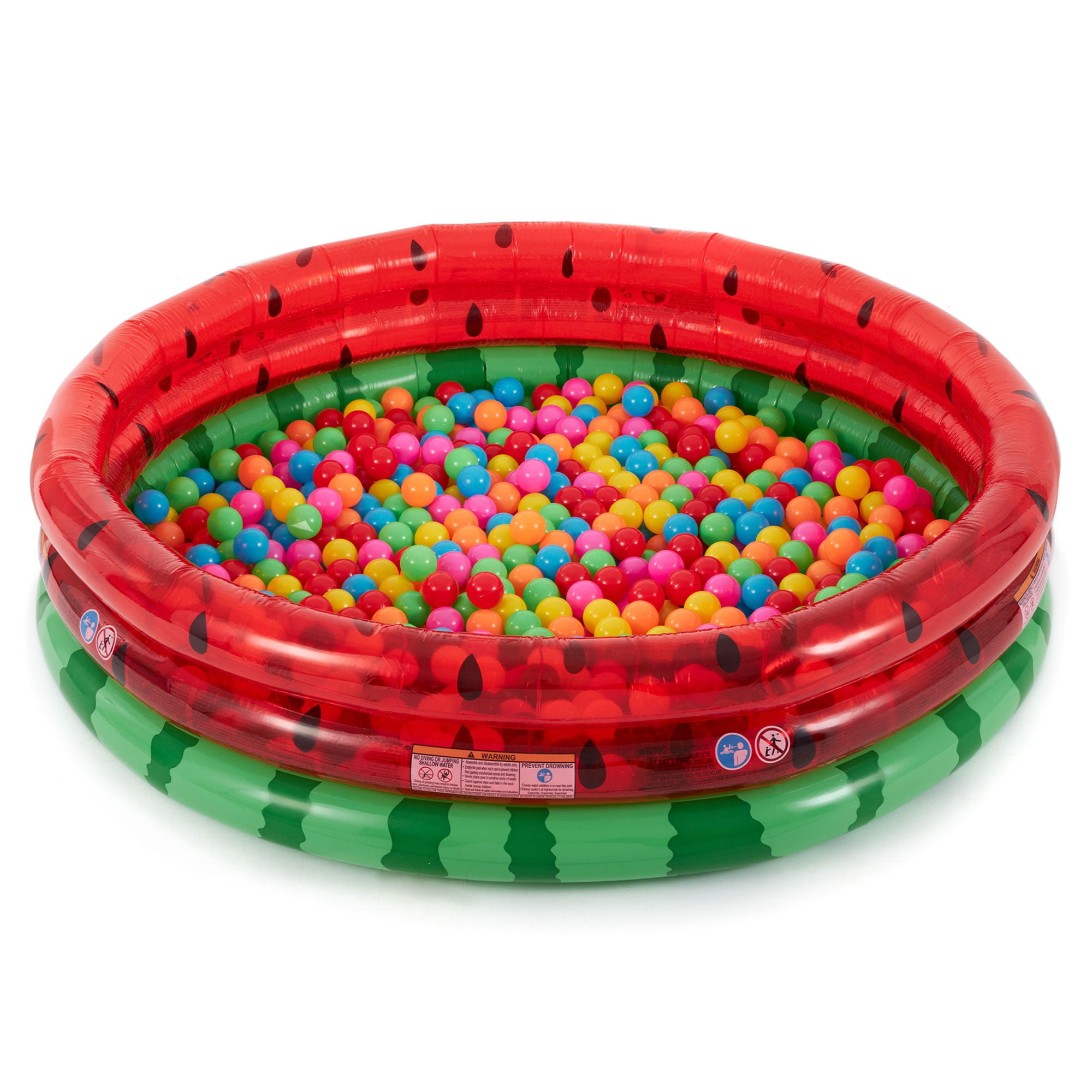 Intex 66" Round Inflatable Kids Swimming & Wading Watermelon Pool (6 Pack)