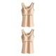 thumbnail image 4 of Sonducket Ropa interior térmica de invierno para mujer, chaleco de fibra acrílica de alta elasticidad gruesa para mantener el calor, Color de Color de piel 3XL 2Conjunto, 4 of 6