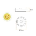 thumbnail image 2 of 5 Packs Round Bubble Level 12x6mm Mini Circular Bullseye Spirit Levels for Leveling Camera Tripod Telescope, Yellow, 2 of 6
