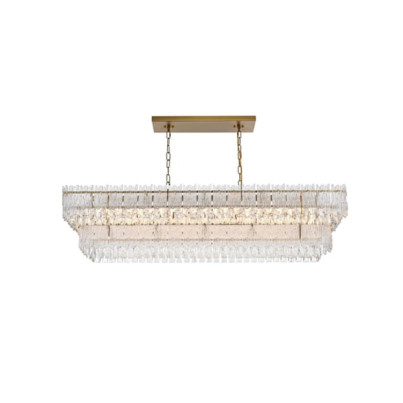 Elegant Lighting Emilia 50 Inch Chandelier In Satin Gold