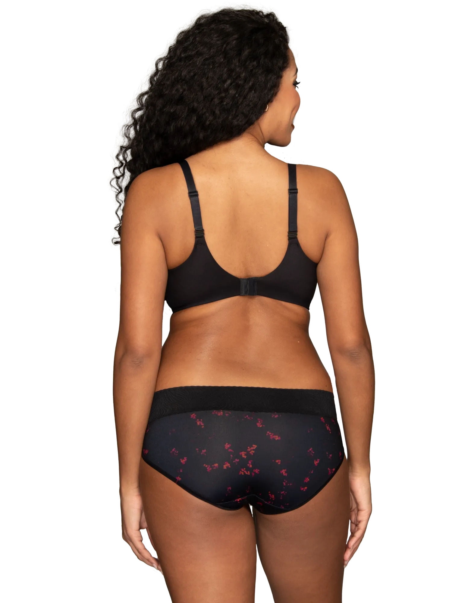 Vanity Fair Lingerie Women's Effortless Wireless Bra, Convertible Straps, Smooth Lace, Sizes S-3XL, Style 72125