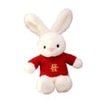 thumbnail image 4 of Muñeco de peluche de conejo de suéter rojo de 40 cm de altura para familiares y amigos chinos. Estilo D, 4 of 9