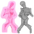 thumbnail image 1 of Silicona Para Pastel De Halloween, Molde De Esqueleto 3D, Molde Para Hornear Para Pasteles Diy, Galletas, Chocolates Advancent HA040463-02, 1 of 5