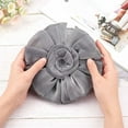 thumbnail image 4 of Flower Lace Curtain Tiebacks Window Curtain Holdbacks for Home Office Decorative Rope Tie Backs Dark Gray 665~670mm Flower: 170x13.5mm, 4 of 7