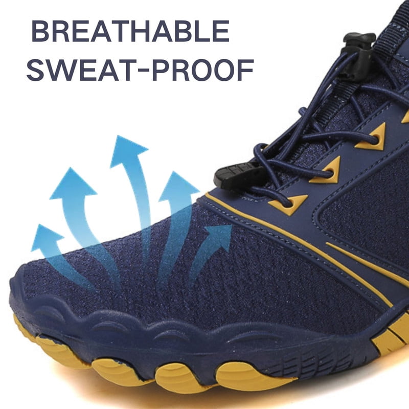 BERANMEY Casual Hike Barefoot Shoes for Women & Men Breathable Non-Slip Athletic Footwear Wide Toe Water Shoes for Hiking Non-Slip Shoes for Unisex Grounded Comfort wear