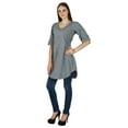 thumbnail image 1 of Kurta Décontractée pour Femmes Kurti Ethnique Indienne en Coton Tunique de Designer Haut Uni Robe, 1 of 3