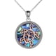 thumbnail image 5 of XWSHYW Collares Colgantes Collar de Tortuga Circular para Mujer, Collar de Tortuga de Color Rosa Phnom Penh, Fondo Oceánico para Mujer, Regalo Maravilloso 2022, 5 of 7