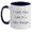 White/Navy, variant on Funny Sales Manager Gifts from Friends for Graduation - I Can't Keep Calm I'm A Sales Manager Two Tone Coffee Mug, Black and White, 11oz