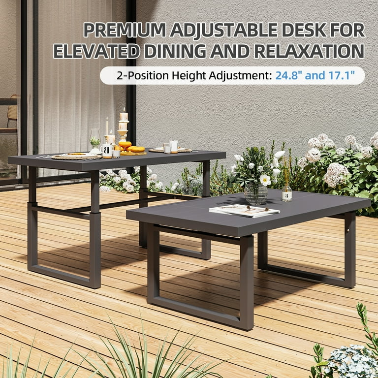 AECOJOY Aluminum Patio Furniture Set, Outdoor Conversation AECOJOY Aluminum Patio Furniture Set, Outdoor Conversation