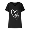thumbnail image 3 of Birdeem Blouse d'Été Aguichant Mode Imprimée Col en V Manches Courtes pour Femmes, 3 of 8