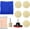 9PCS, variant on 10 PCS Glass Polishing Kit, Windscreen Glass Scratch Removal Kit with 100g Cerium Oxide Powder, Felt Buffing Pad Wool Polishing Wheel Scratch Repair Kit for Glass Window Windshield