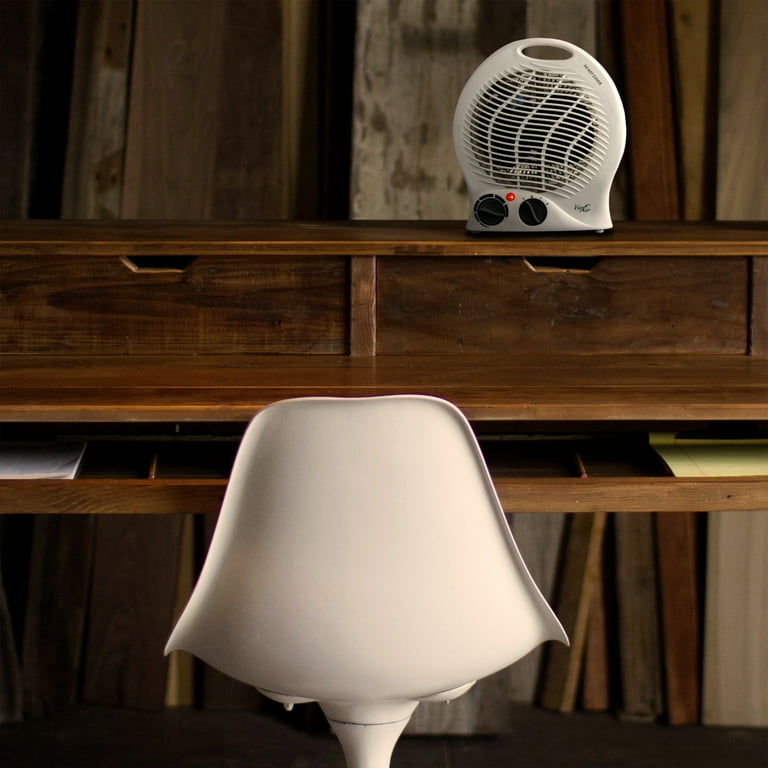 Vie Air 1500W Portable 2-Settings White Home Fan Heater with Adjustable  Thermostat - Walmart.com