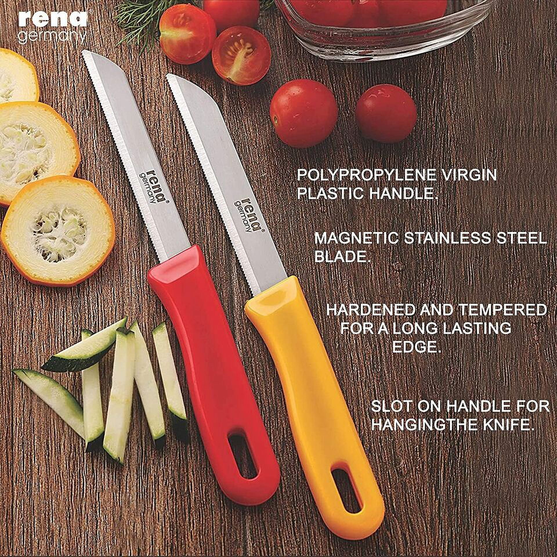 トライアルセット・サンプル rena. Rena Germany 3 Piece Set of Fruit/Vegetable Kitchen Knives