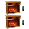 thumbnail image 1 of LifeSmart LifePro 3 Element Portable Electric Infrared Fireplace Heaters (Pair), 1 of 5