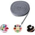 thumbnail image 4 of LOLIPPYY Woven Trim Fabric For DIY Crafts Home Decoration Grey 1Pack, 4 of 4