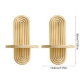 thumbnail image 5 of 2-Pack Solid Wood Wall Shelves Boho Floating Shelves for s Decor Storage Rack Living Room Bedroom Office(Beige), 5 of 6