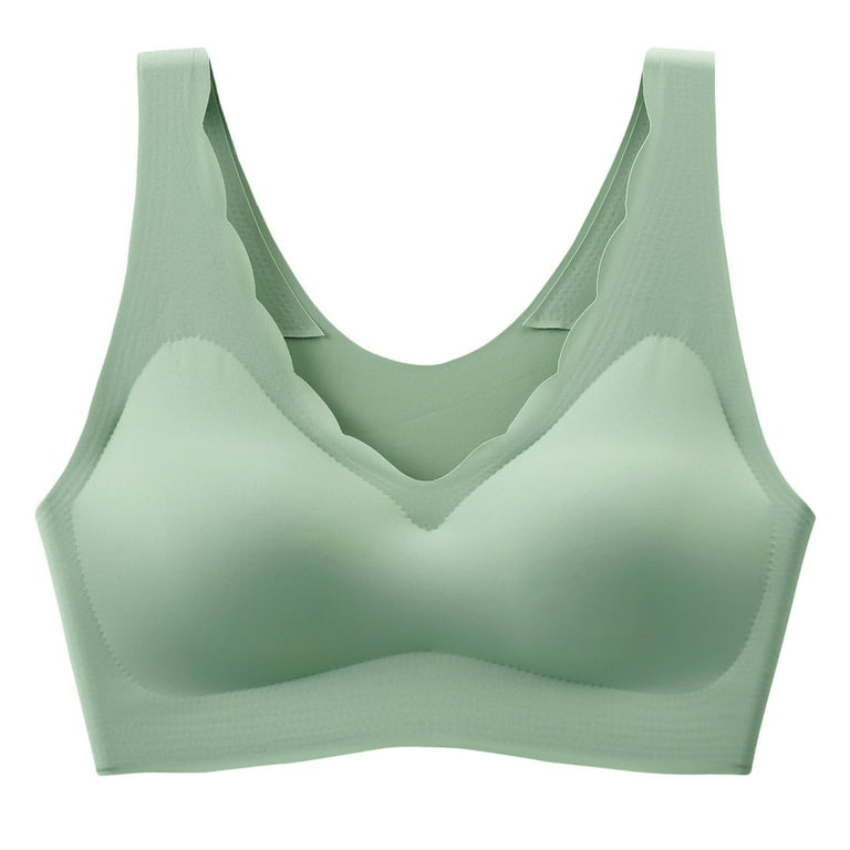 Tosmy Bras For Women Womens No Steel Ring French Womens Front