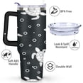 thumbnail image 3 of Cute Sea Turtle3 40 Oz Tumbler with Handle Lid and Straw, Stainless Steel Double Walled Vacuum Insulated Cup, Cute Anniversary Wedding Birthday Gifts Tumbler for Women Men Friends Outdoor Indoor, 3 of 7