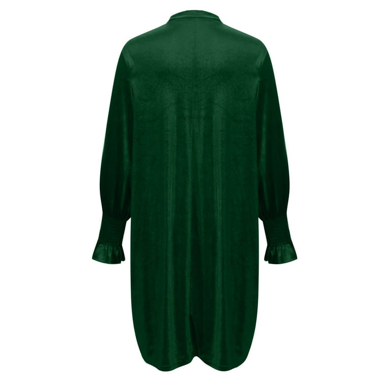 green velvet tunic dress Baltic Born Womens Meghan Velvet Wrap Maxi Dress | Deep Green main image 1