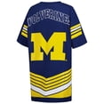 thumbnail image 3 of Women's Gameday Couture Navy Michigan Wolverines Perfect Score Mini T-Shirt Dress, 3 of 3