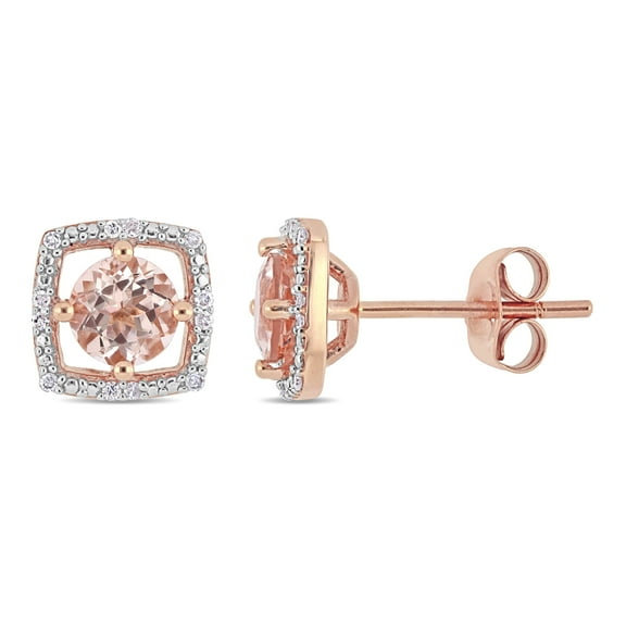 Everly Women's Morganite 10k Rose Gold Earrings