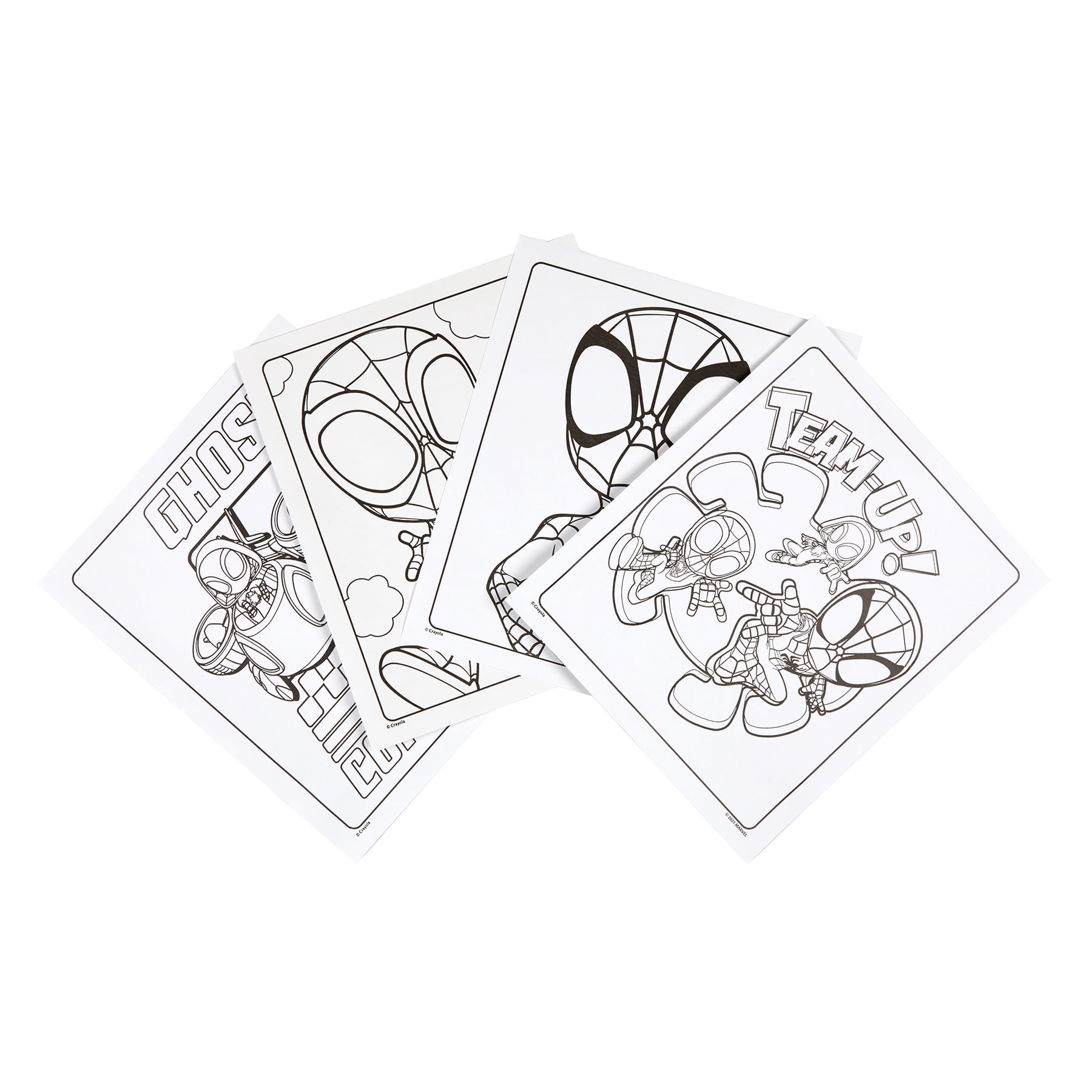 Crayola Color Wonder Coloring Pad & Markers, Spidey and His Amazing Friends, 2 Sets