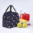 thumbnail image 2 of ZICANCN Insulated Lunch Bag for Women Men,Pink Yellow Floral Texture Reusable Cute Lunch Bags for Picnic School Work Office, 2 of 8