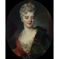thumbnail image 2 of Nicolas de Largillière 15x18 Gold Ornate Wood Frame and Double Matted Museum Art Print Titled - Presumed Portrait of Elisabeth Delpech, Marquise De Cailly (18th Century), 2 of 4