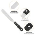 thumbnail image 4 of Uxcell No.17 Cuchillo de paleta para pintura de acero inoxidable, espátula redonda, cuchillo de paleta para pintura al óleo y acrílico, 4 of 6
