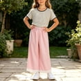 thumbnail image 4 of LvhaoGJOB Little Kids Girls T-Shirt and Pants Outfit Set - Elastic Waist, 4 of 6