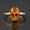 Rose Plated, variant on Oval Cut Lab Created Citrine Gemstone Half Bezel Ring, Yellow Plated 925 Sterling Silver Ring, November Birthstone Proposal Ring, Handmade Jewelry