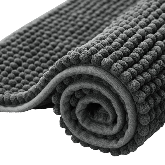 Alfombra de baño Subrtex, alfombra de baño de chenilla, suave y corta, de felpa