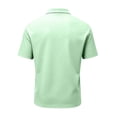 thumbnail image 7 of Mens Polo Shirts Summer Golf Beach Short Sleeve Collared Quick Dry Lightweight Regular Fit Shirt, L, 7 of 7